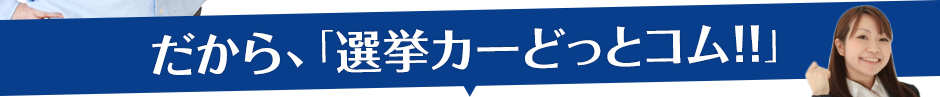 だから、「選挙カーどっとコム!!」